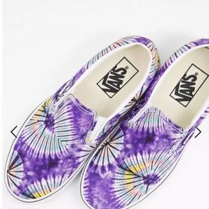 Vans Multicolor Tie-Dye Slip-On Shoes